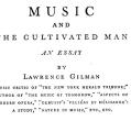 Music and the Cultivated Man: An Essay